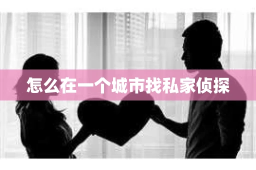 怎么在一个城市找私家侦探