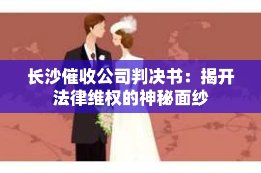 长沙催收公司判决书：揭开法律维权的神秘面纱