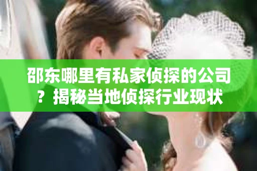 邵东哪里有私家侦探的公司？揭秘当地侦探行业现状