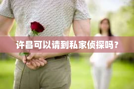 许昌可以请到私家侦探吗？