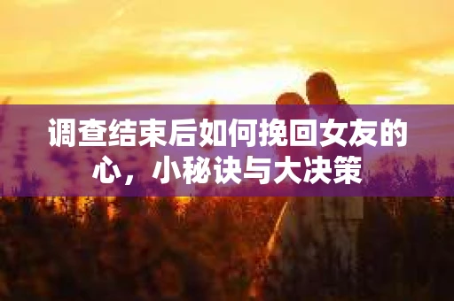 调查结束后如何挽回女友的心，小秘诀与大决策