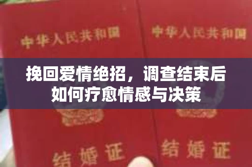 挽回爱情绝招，调查结束后如何疗愈情感与决策
