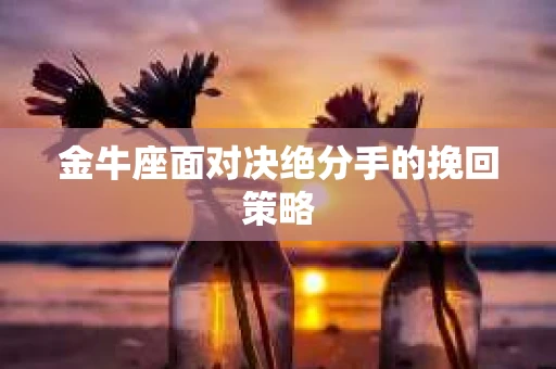 金牛座面对决绝分手的挽回策略