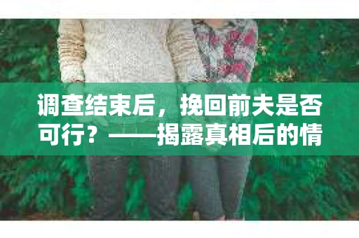 调查结束后，挽回前夫是否可行？——揭露真相后的情感疗愈与人生决策