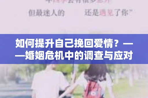 如何提升自己挽回爱情？——婚姻危机中的调查与应对策略