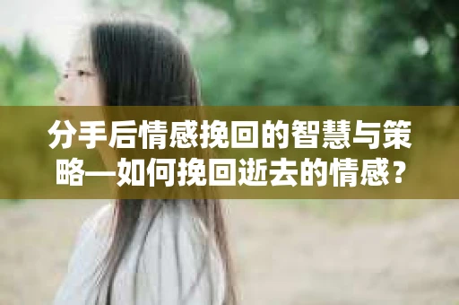 分手后情感挽回的智慧与策略—如何挽回逝去的情感? 分手后情感挽回的智慧与策略—如何挽回逝去的情感?